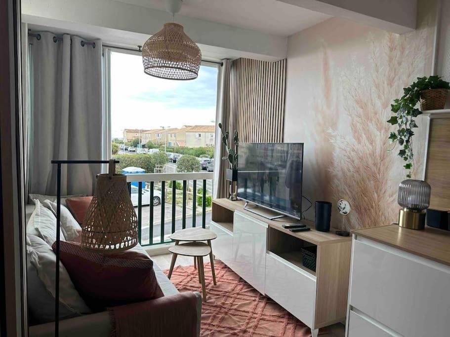 Mon Appart A La Plage, Piscine, Wifi, Tv Frontignan Bagian luar foto